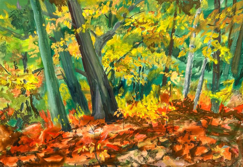 Bernd Warnatzsch, Herbst in Kromlau, 2006